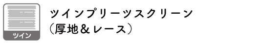 ツインタイププリーツスクリーン