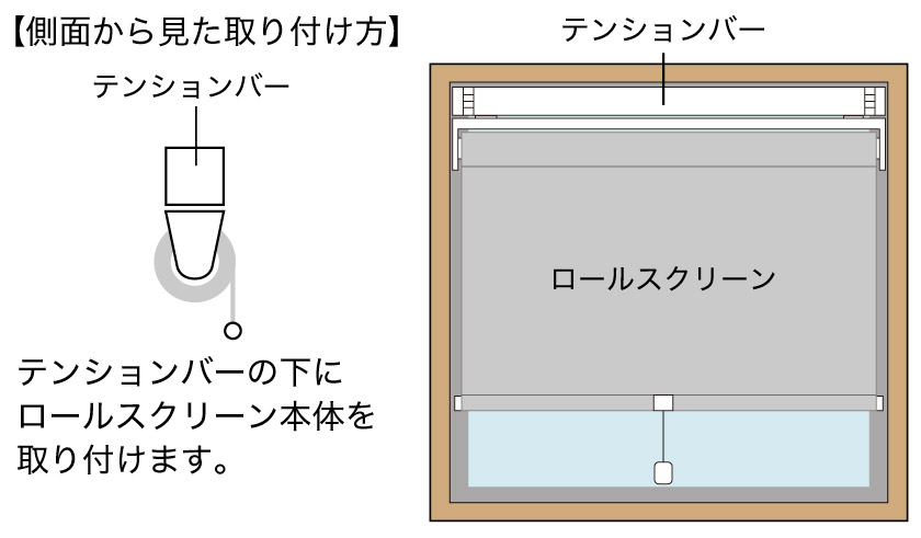 テンションバー（つっぱり式）使用時の採寸方法 – スクリーン市場