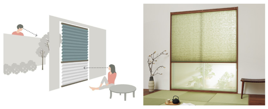 ツインプリーツスクリーン/和紙調003（チェーンタイプ） – ロール