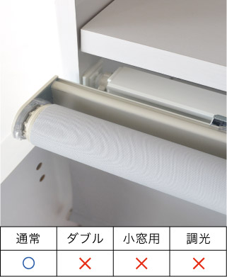 ローススクリーンを突っ張って取り付ける
