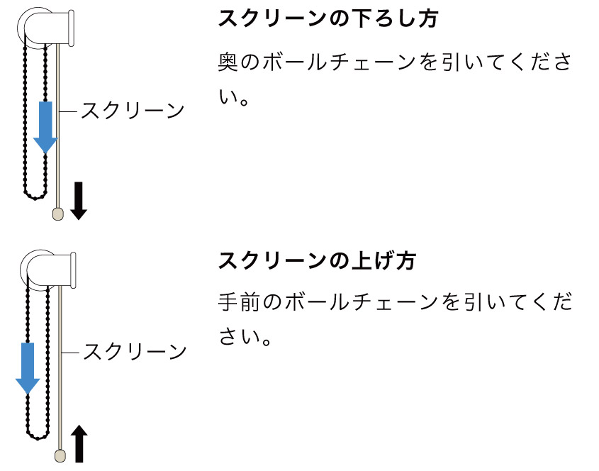 ロールスクリーン操作方法（ロールカーテンの操作方法） – ロール